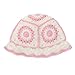 JiaTL WeyJia Crochet Bucket Hat for Women Knit Handmade Foldable Floppy Beach Hat Fashion Cute Comfy and Casual (Ivory)
