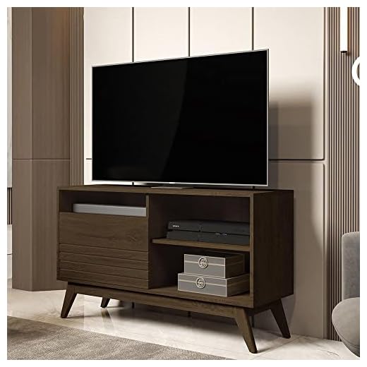 Rack para Tvs de até 42 Polegadas 1 Porta Fenix Wood Giga Móveis Cedro