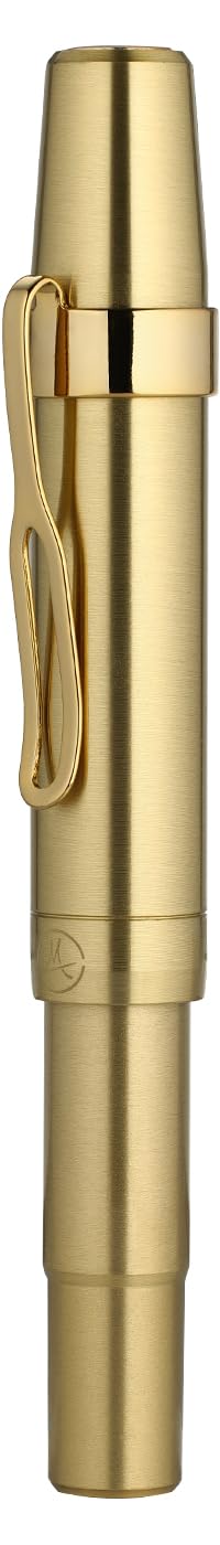 EDC Luxury Gel Pen, Brass Body,24k Gilded Clip,Heavy Pocket Pen,Best Pen for Men, Women, Include Fancy Gift Box,Spare black Refill,Classic,Sport,Nice Office Designer Pens Set