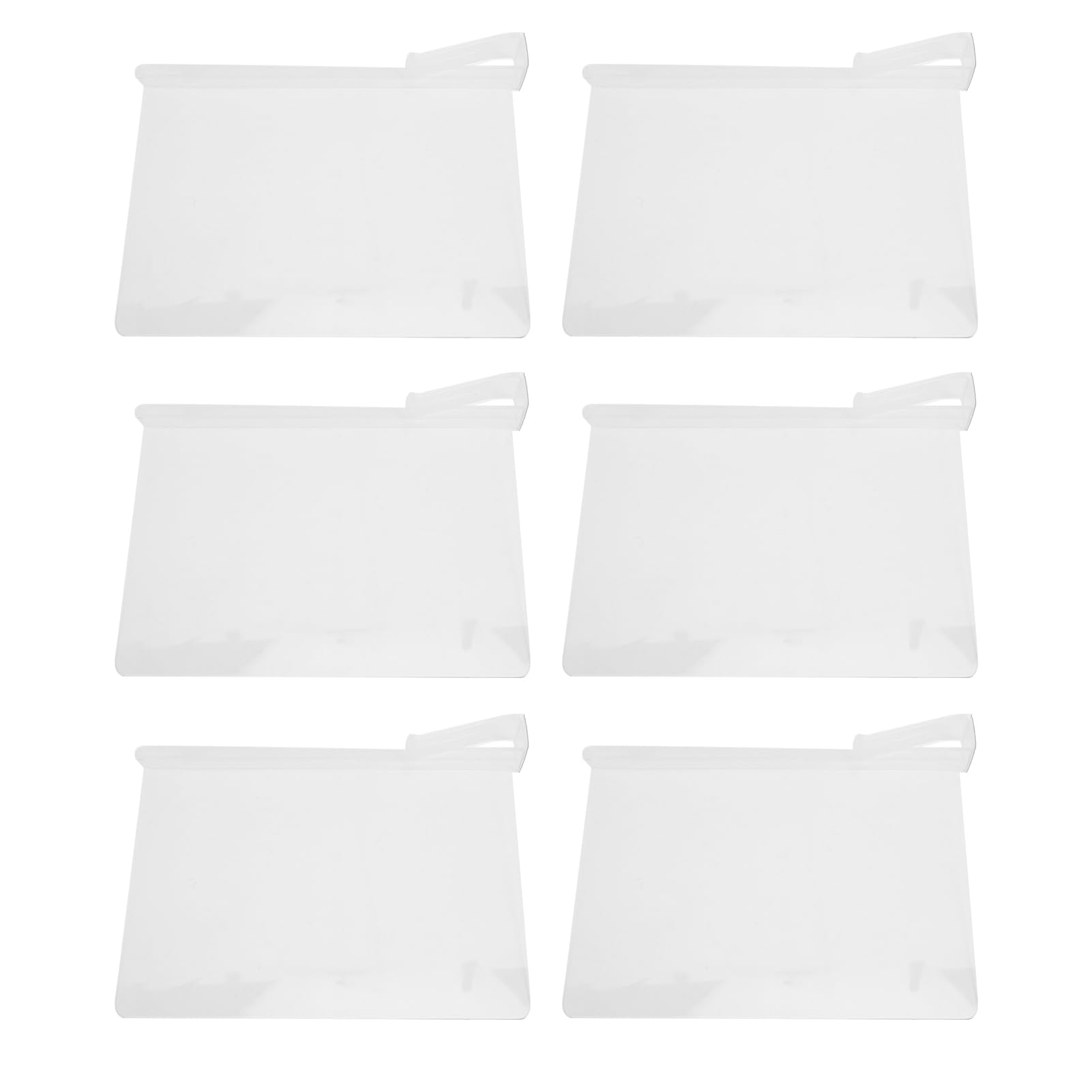 Wakects Separadores de Estantes de Acrílico Transparente, Organizador de Armario, Paquete de 6 para Estantes de Madera de 0,4 a 0,9 Pulgadas, Clips Reforzados, Separadores Transparentes para
