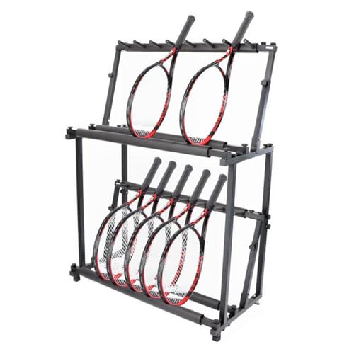 Organizador de Raquetas de Tenis de Piso 2 Niveles