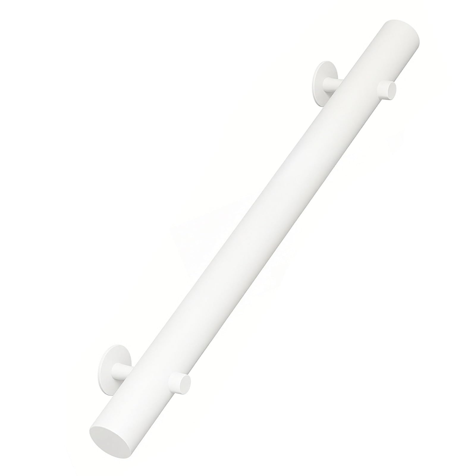 DMCHENGMA Solid Wood Stair Banister Handrail - White Round Wall Mounted Staircase Railing - Safe & Sturdy Hand Grip(13.1ft/400cm)