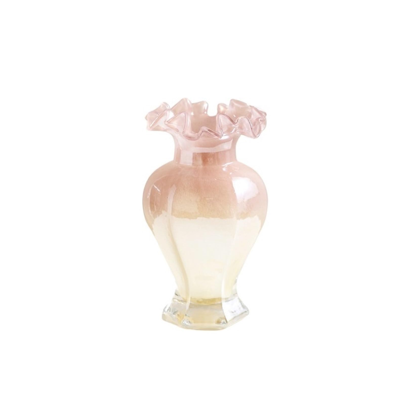 flower vase 23cm Tall Vases Decorative Glass Vase for Home Living Room, Table Centerpiece(Multi-colored)
