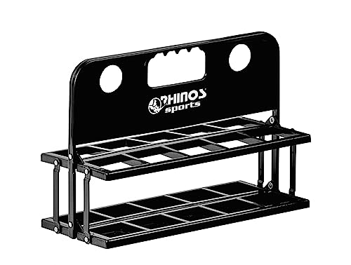 RHINOS sports Portabidones para 10 botellas, bandeja para 10 botellas, plegable