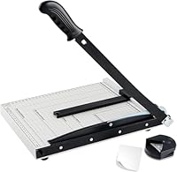 Topsky Papierschneider A4 – Schneidemaschine mit 30 cm Schnittlänge (12 Zoll), 10 Blatt Kapazität, Sicherheitschutz & Klingenverriegelung – Für Büro, Schule & Gewerbe (Mit Eckenrundgerät für Papier)