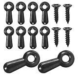 KOCKSHION Clips para Colgar Cuadros y Parte del Marco de Fotos, Sujetadores Metálicos de Hierro 100 Piezas, Botón Giratorio para Enmarcar, Accesorio Práctico para Marcos de Fotos de Pared