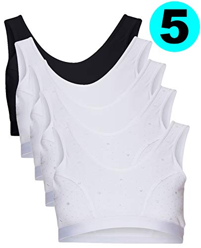 B2BODY Cotton Training Bras for Girls – Sports Bras for Girls, Multi-Pack2