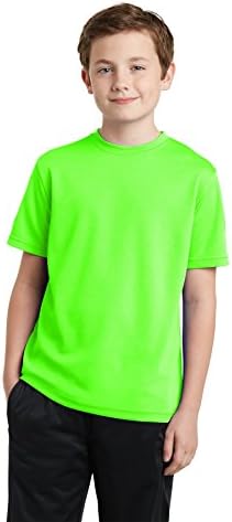 Sport-Tek Youth PosiCharge RacerMesh Tee XS Neon Green