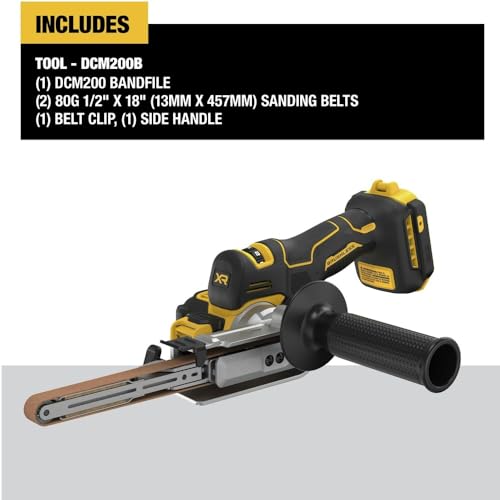 DEWALT 20V MAX XR Cordless Bandfile Power Tool for Professionals
| DEWALT 20V MAX XR Cordless Belt Sander Tool for Woodworking Projects
| DEWALT 20V MAX XR Cordless Belt Sander Features High Torque for Efficient Sanding