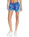 Spalding Women's Woven Run Short, Cosmic Print/Blue Combo/Atomic Blue, Large