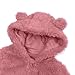 Children's Boys and Girls Outfit Fleece Long Sleeve Jumpsuit Loose Fashion Coat Bear Hooded 2025 Winter Romper Pink