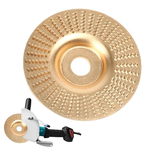 Schleifscheibe Winkelschleifer-Schleifscheibe Holzformer-Schnitzscheibe für Winkelschleifer | Hochleistungs-Carving-Schleifscheibe Stumpfschleifer Zahnbohrung Holzschleifscheibe für alle Goowafur