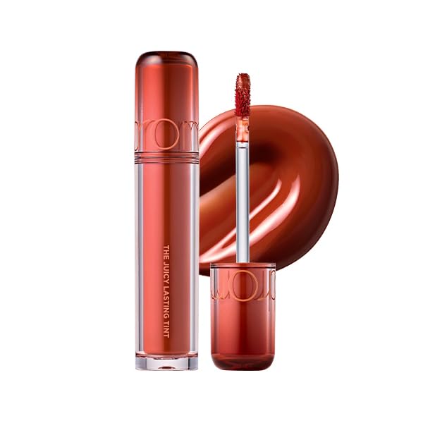 rom&nd THE JUICY LASTING TINT 04 FIG FIG | K-Beauty Rosy Plum Lip Stain Gloss | Tanghulu-Inspired High-Shine, Long-Lasting, Hydrating & Plumping Effect