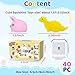 40 Pack Mochi Squishies Toy, Mini Kawaii Animals Squishy Party Favors for Kids 8-12 Small Toys for Easter Egg fillers Treasure Box for Classroom Prizes Goodie Bags Small Birthday Gifts Pinata Stuffers