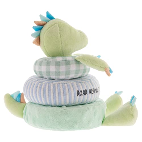 Image of Stephen Joseph, Stacking and Nesting Plush, Stuffed Animal Baby Stacking Rings Learning Toy, Baby Sensory Developmental Toy Rattles, 4- Piece Set
