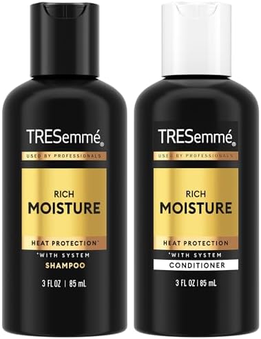 TRESemmé Rich Moisture Travel Shampoo & Conditioner, 3 Oz Ea