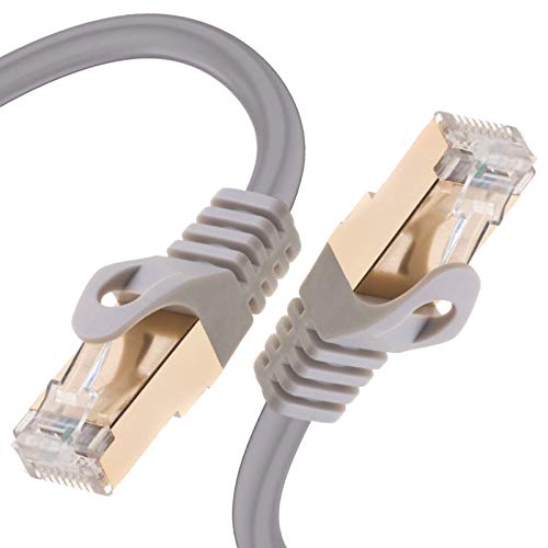 Cable de red Cat 7 Flat 100ft con conectores RJ45 miniatura 1