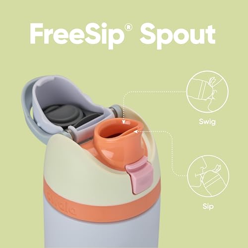Image of Owala FreeSip Insulated Stainless Steel Water Bottle with Straw for Sports, Travel, and School BPA-Free Sports Water Bottle, 24 oz, Beach House