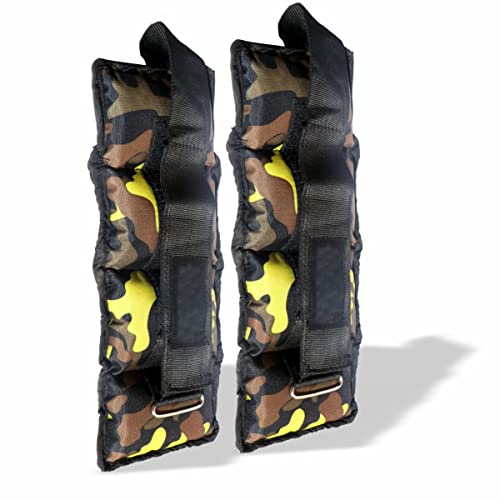 ARTINO Ankle Weights 2 kg (1 kg Each x 2 Pc), Adjustable Ankle Weight Camouflage