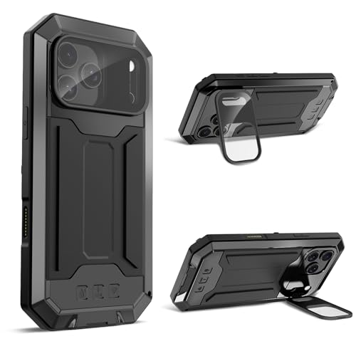Coque iPhone 17 Pro métal robuste militaire anti-poussière