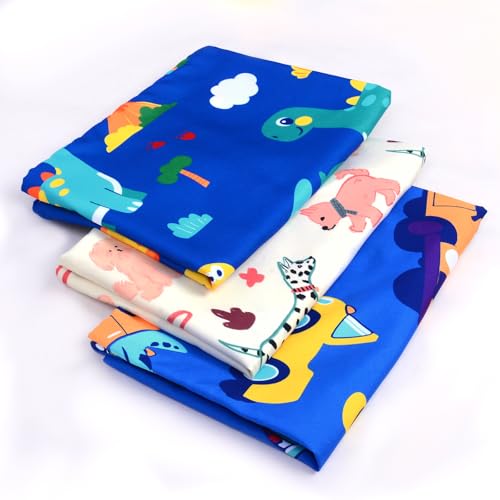 Image of Cloele Kids Toddler Pillowcase,Travel Pillowcase,Car Dinosaur,13x18in,Blue | Suitable for 12x16 or 13x18in,Envelope Travel Pillowcase,Baby Pillow Cover,1 Pack, Soft Children's Bedding,For Boys and Girls