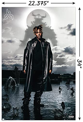 Juice WRLD - Fighting Demons Album Cover Wall Poster, 34L" x 22.4W", Unframed Version