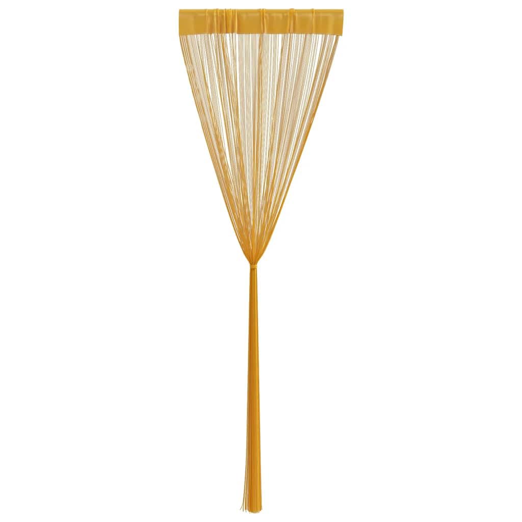 Fadenvorhänge, 2 Stück, Gold, 100 x 250 cm, Dekoration, Fensterbehandlungen, Vorhänge und Vorhänge