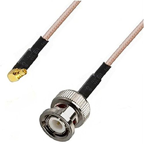 RF Pigtail Cable BNC Male to MMCX Male Right Angle RG316 30CM Ships from USA