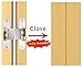 (1 Pair) Hidden Door Hinge, Stainless Steel, Hidden Barrel Wooden Box Silver