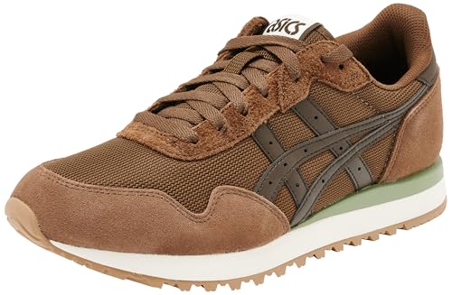 ASICS Herren Tiger Runner II Sneaker, Brown Storm Black Coffee, 44 EU