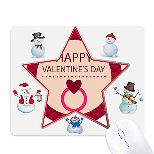 Tapis de souris rond bonhomme de neige idee cadeau pour les fetes d'hiver
