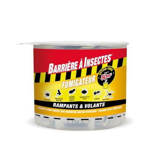 BARRIERE A INSECTES Fumigène hydro réactif contre les insectes volants et rampants, 10 g, BARSMOKE10