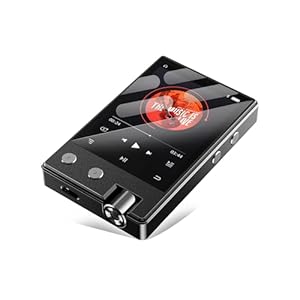 72GB HiFi MP3 Player with Bluetooth, Lossless DSD/FLAC Digital Audio Music Player Portable, DSD256/128/64 Supported, Portable 2.4″ IPS Screen, 64GB Micro SD Card Included, Support Up to 256GB