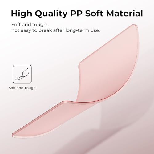 Image of BlueSwan Case Compatible for Macbook Air 13 inch M5 2026 2025 2024 2022 M4 M3 M2, A3449 A3240 A3113 A2681, Air 13.6 inch Flexible PP＆Matte Shell Cover, Anti-rupture Shockproof Anti-fingerprint, Matte Pink