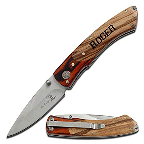 Elk Ridge Free Engraving Custom Pocket Quality Knife Gift For All (ER-301) - Elk Ridge
