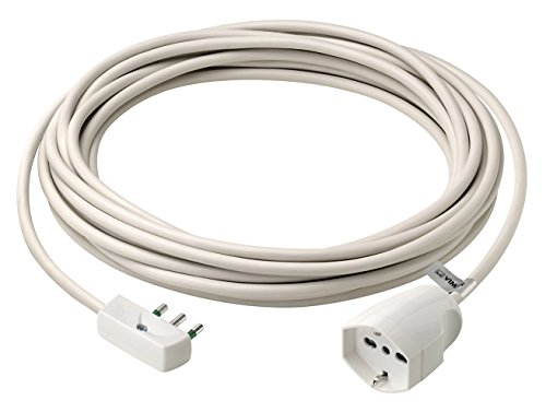 Vimar 0P32383.B Prolunga lineare universale 10 metri, 3G1.5, Spa17, spina piatta ricollegabile 2P+T 16 A 250 V~,bianco