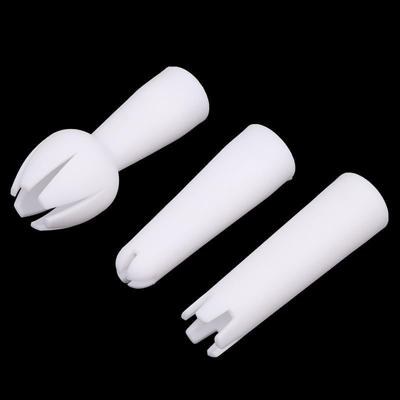 3Pcs White Set Whip Cream Dispenser Head Whipped Nozzle Mounting Mouth Base Tips Dinning Bar Whip Cream Special Head Cream Chargers and Whippers Kitchen Utensils and Gadgets