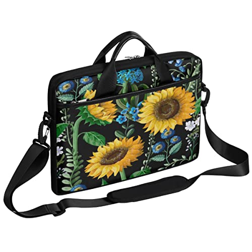Funda para portátil estampada de girasoles multicolor TropicalLife de 13 a 15 pulgadas