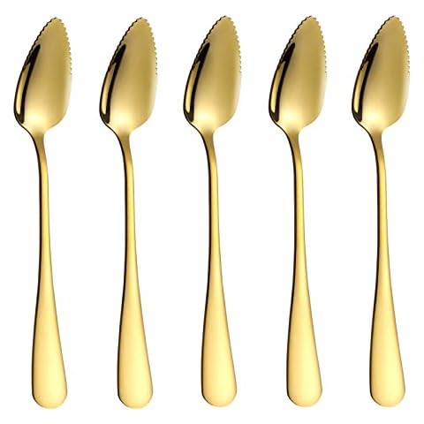 5 PCS Stainless Steel Grapefruit Spoons Set Cover