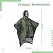 Tressify Wearable Sleeping Bag Poncho, Lightweight Armed Green Camping Sleeping Bag with Pocket