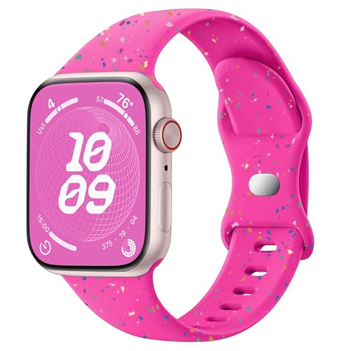 SNBLK Sport Band Compatible with Apple Watch Band 40mm 41mm 42mm 38mm 44mm 45mm 46mm 49mm Women Men, Soft Silicone Waterproof Replacement Strap for iWatch Bands Series 11 10 9 SE 3 ULTRA 8 7