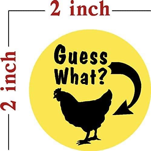 Guess What, Chicken Butt,Yellow I Make Decals™, Lunch Box, Tool Box, Phone, Hard Hat, Vinyl, Decal car Sticker