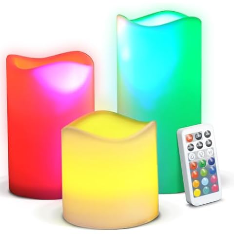 NOVELTY PLACE Flameless LED Candles with Remote Cover