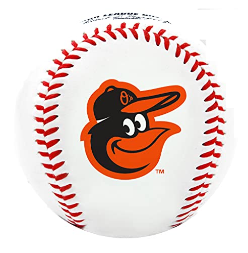 Rawlings, Bola de Beisebol, Logotipo do time Baltimore Orioles MLB Baseball, Branco, Official