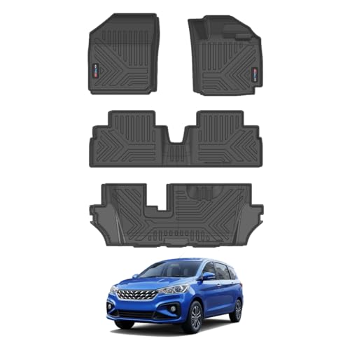 Image of ALP 3D Car Mats | Heavy Duty All Weather Floor Mats | Anti-Slip, Odorless, Waterproof, Easy to Clean Car Mats (ERTIGA 2023 3D Car Mat)