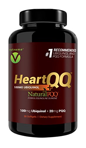 HeartQQ Ultra Absorption Ubiquinol, Advanced Heart Health, Cognitive Function, Energy Levels. 100mg of Ubiquinol (QH) Plus Natural PQQ 20mg (Vegetarian Softgels)
