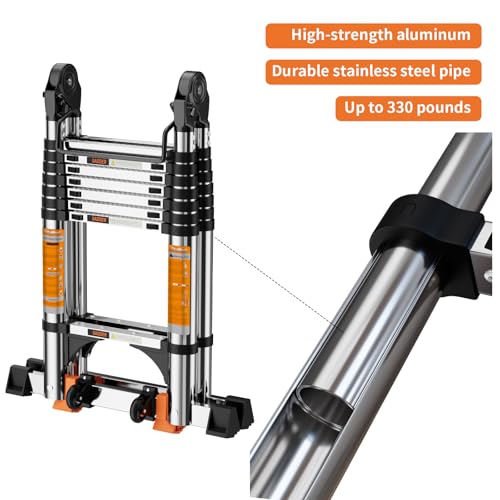 Telescoping Ladder A Frame,Telescopic Ladder for Home, Roof, RV - image 5