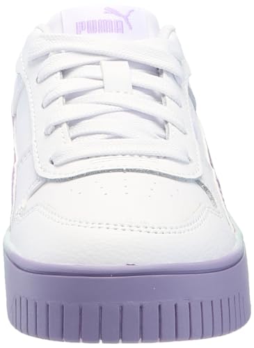 PUMA Unisex-Child, Carina Street White-Vivid Violet-Turquoise Surf, Big Kid 72
