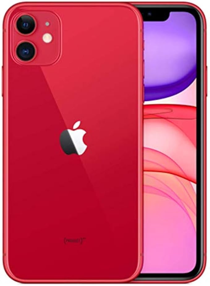 Apple iPhone 11, 64GB, Red - Unlocked (Renewed)