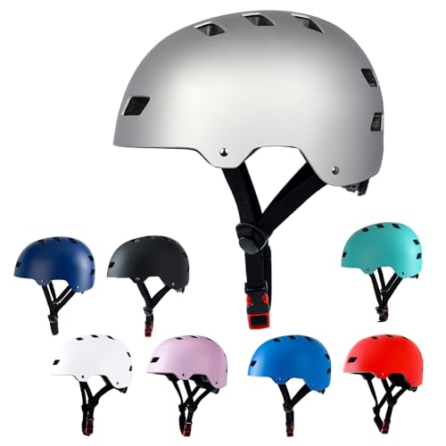 Image of Skateboard Bike Helmet,3 Sizes for Adults Youth Teen Kids Toddler | Adjustable for Men Women Boys Girls,Safety Certified Multi-Sport for Scooter Skate Bicycle Skating Rollerblading